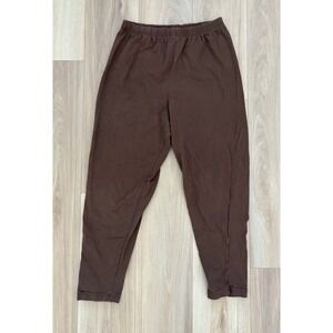 Vintage 90s Newport News Brown Cotton Blend‎ Lounge Pants Womens XL Comfy